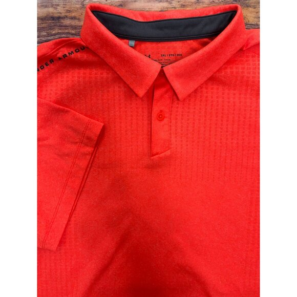 Under Armour Men's Loose Fit HeatGear Pink Polo XXL - Picture 3 of 6